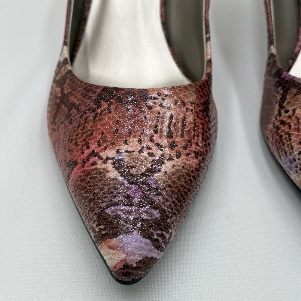 Nine & Company Faux Snake Skin Women's Dress Shoes - 3" Heel - Size 10 M - Picture 3 of 14